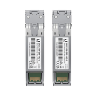 UFiber Módulo SFP+, transceptor MiniGibic MonoModo 10 Gbps, distancia 10 km, un conector LC. Incluye 2 piezas