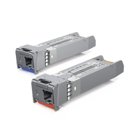 UFiber Módulo SFP+, transceptor MiniGibic MonoModo 10 Gbps, distancia 10 km, un conector LC. Incluye 2 piezas