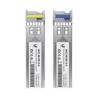UFiber Módulo SFP, transceptor MiniGibic MonoModo 1.25 Gbps, distancia 3km, Simplex, un conector LC, incluye 2 tranceptores