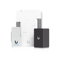 UniFi Access Kit de Inicio Gen 2, Incluye Hub para conexiones, lector NFC y movimiento / 10 tarjetas de acceso / sistema completo para abrir una puerta