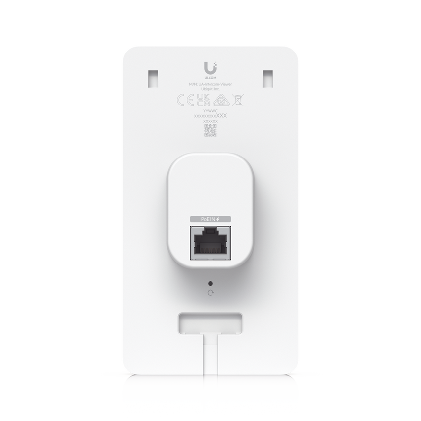 UniFi Intercom Viewer, monitor que se vincula a UA-INTERCOM, para visualizar y aperturar, pantalla táctil de 5", energizado por POE, montaje en pared