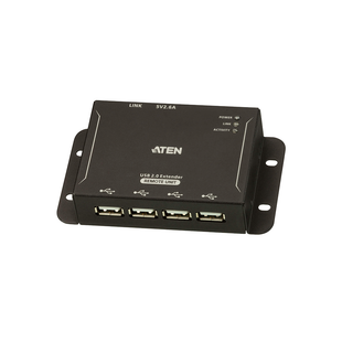 Extensor USB 2.0 |Cat 5| Hub de 4 puertos | hasta 50 metros