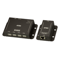 Extensor USB 2.0 |Cat 5| Hub de 4 puertos | hasta 50 metros