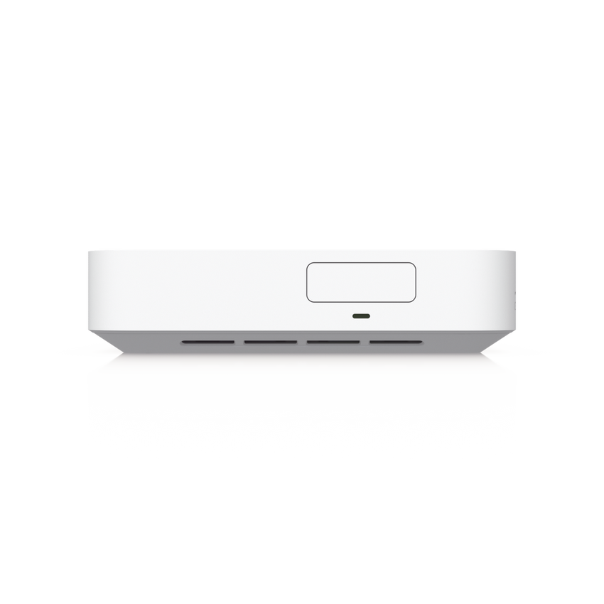 UCG Max Cloud Gateway de 2.5 GbE Compacto con Soporte para hasta 30 Dispositivos UniFi, 300+ Clientes, Enrutamiento IPS de 2.3 Gbps y Almacenamiento 512 GB de Memoria Interna