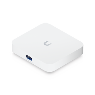 UniFi Cloud Gateway, Router multiWAN para balanceo/failover / Integra UniFi Network para administrar hasta 30 dispositivos UniFi, (1) puerto WAN 1/2.5 GbE y (4) puertos LAN GbE