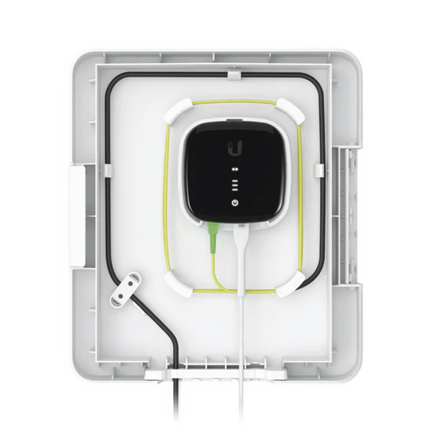 Ubiquiti Fiber Outdoor Terminal Box para Exterior Resistente a la Intemperie para Protección de Dispositivos Fiber, Apta para Montaje en Poste