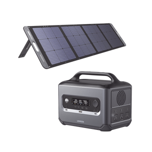 Kit de Estación de Energía Portátil 1200W (1024Wh) + Panel Solar Plegable de 200W