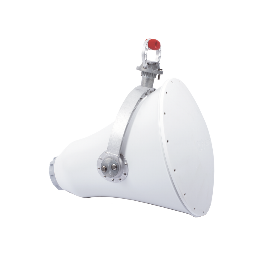 Antena direccional UltraHorn™ 5180-6775 GHz MHz, 24 dBi, ultra rechazo al ruido, conexión a radio sin pérdida y transmisión altamente direccional sin lóbulos laterales
