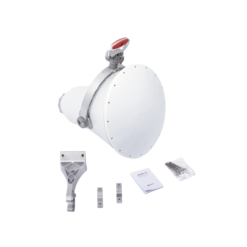 Antena direccional UltraHorn™ 5180-6775 GHz MHz, 24 dBi, ultra rechazo al ruido, conexión a radio sin pérdida y transmisión altamente direccional sin lóbulos laterales