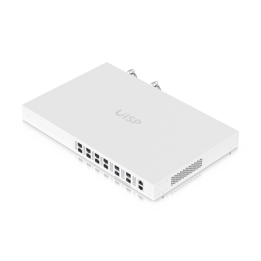 Ubiquiti UISP Fiber OLT XGS — Terminal de línea óptica (OLT) de 8 puertos, 10 Gbps de subida y bajada, capacidad para 2,000+ suscriptores