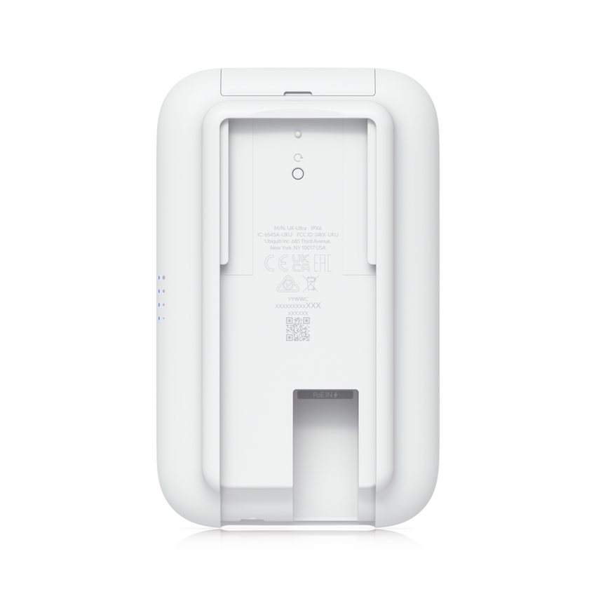 Access Point UniFi UK Ultra Navaja Suiza WiFi 5, MU-MIMO 2x2, instalación flexible, antena omnidireccional integrada, (2) conectores RP-SMA para antenas externas, para interior o exterior (IPX6)
