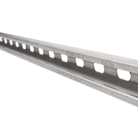 Unicanal perforado 4x2, 3000 mm, con acabado Electro Zinc