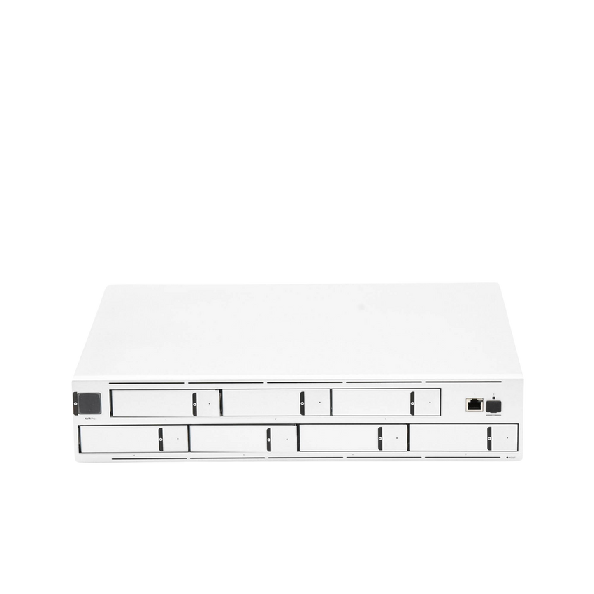NVR PRO UniFi Protect, con bahía  para 7 discos duros, almacena hasta 20 cámaras 4k o 60 cámaras 1080p, pantalla táctil