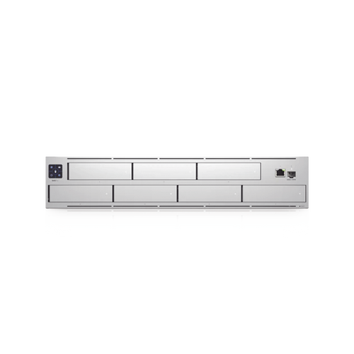 NVR PRO UniFi Protect, con bahía  para 7 discos duros, almacena hasta 20 cámaras 4k o 60 cámaras 1080p, pantalla táctil