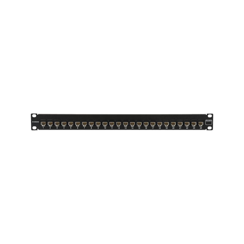 Patch Panel UltraMAX. UTP, Precargado con Jacks Cat5e, 24 Puertos, Plano, 1U