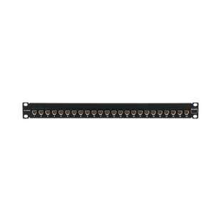 Patch Panel UltraMAX. UTP, Precargado con Jacks Cat6A, 24 Puertos, Plano, 1U