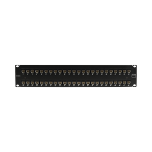 Patch Panel UltraMAX. UTP, Precargado con Jacks Cat6A, 48 Puertos, Plano, 2U