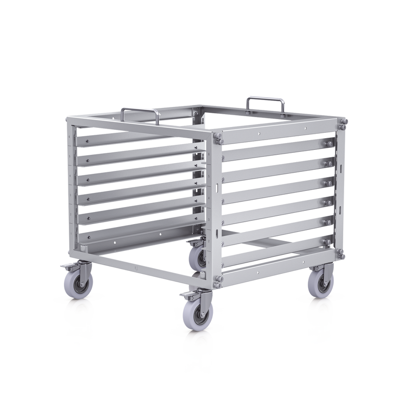 Rack Abierto 6U Compacto y Apilable sin Herramientas para Equipos UniFi, Ensamblaje Toolless, Ruedas con Seguro y Expansión a 12U con Kit de Apilado