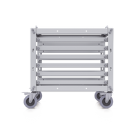 Rack Abierto 6U Compacto y Apilable sin Herramientas para Equipos UniFi, Ensamblaje Toolless, Ruedas con Seguro y Expansión a 12U con Kit de Apilado