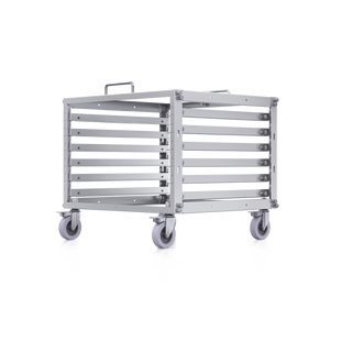 Rack Abierto 6U Compacto y Apilable sin Herramientas para Equipos UniFi, Ensamblaje Toolless, Ruedas con Seguro y Expansión a 12U con Kit de Apilado