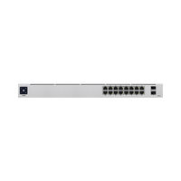 UniFi Switch USW-16-POE Gen2, Capa 2 de 16 puertos (8 puertos PoE 802.3af/at + 8 puertos Gigabit) + 2 puertos 1G SFP, 42W, pantalla informativa