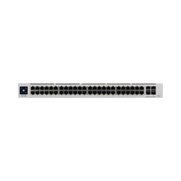 UniFi Switch USW-Pro-48-POE Gen2, Capa 3 de 48 puertos PoE 802.3at/bt + 4 puertos 1/10G SFP+, 600W, pantalla informativa