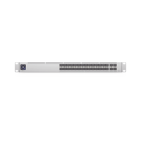 UniFi Switch PRO Aggregation Capa 3 para fibra óptica con 28 puertos SFP+ (10G) y 4 puertos SFP28 (25G), pantalla informativa