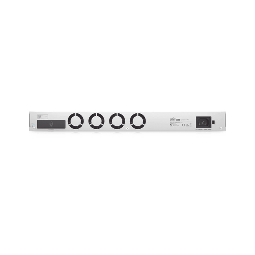 UniFi Switch PRO Aggregation Capa 3 para fibra óptica con 28 puertos SFP+ (10G) y 4 puertos SFP28 (25G), pantalla informativa
