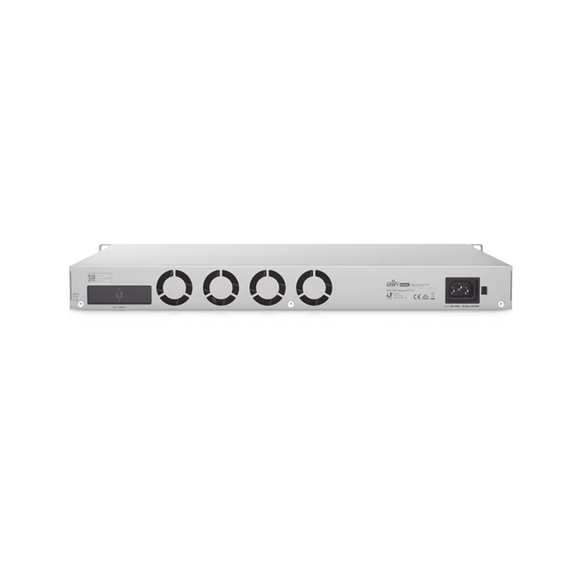 UniFi Switch PRO Aggregation Capa 3 para fibra óptica con 28 puertos SFP+ (10G) y 4 puertos SFP28 (25G), pantalla informativa