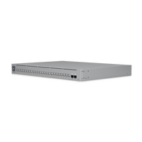 UniFi Switch Pro Max 24 POE, 24 puertos (8 puertos POE++ 2.5 GbE y 16 puertos GbE POE+), 2 puertos SFP+ 10G, 400W, pantalla táctil