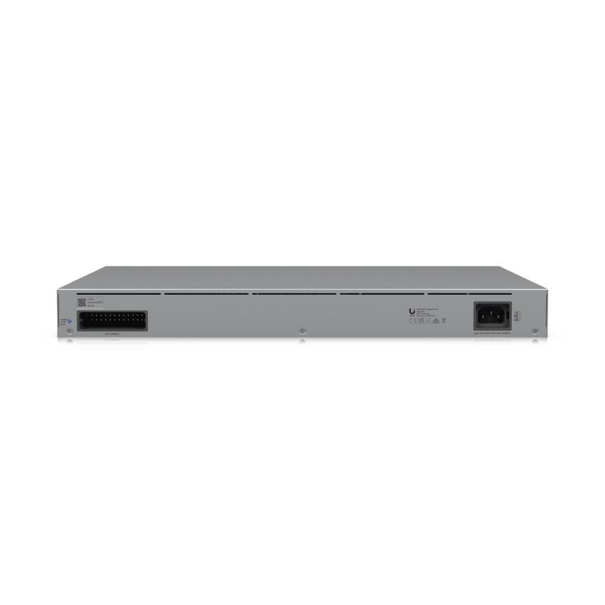 UniFi Switch Pro Max 24 POE, 24 puertos (8 puertos POE++ 2.5 GbE y 16 puertos GbE POE+), 2 puertos SFP+ 10G, 400W, pantalla táctil