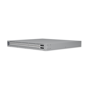 UniFi Switch Pro Max 48 POE, con funciones capa 3, 48 puertos (16 puertos 2.5 GbE (8 POE++ y 8 POE+) y 32 puertos 1 GbE (24 POE+ y 8 POE++)), 2 puertos SFP+ 10G, POE++ 720W, pantalla informativa
