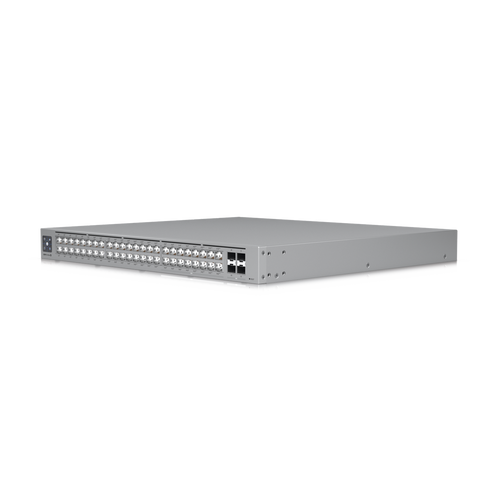 UniFi Switch Pro Max 48 POE, con funciones capa 3, 48 puertos (16 puertos 2.5 GbE (8 POE++ y 8 POE+) y 32 puertos 1 GbE (24 POE+ y 8 POE++)), 2 puertos SFP+ 10G, POE++ 720W, pantalla informativa