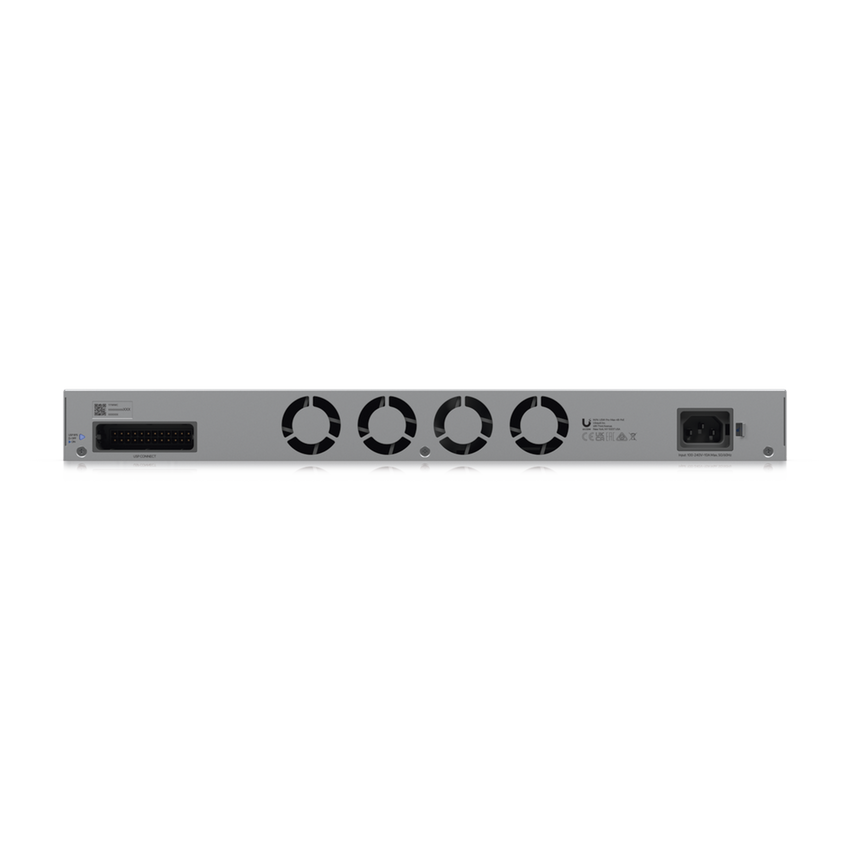 UniFi Switch Pro Max 48 POE, con funciones capa 3, 48 puertos (16 puertos 2.5 GbE (8 POE++ y 8 POE+) y 32 puertos 1 GbE (24 POE+ y 8 POE++)), 2 puertos SFP+ 10G, POE++ 720W, pantalla informativa