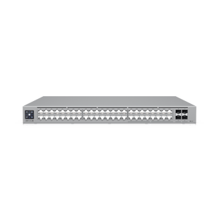 UniFi Switch Pro Max 48 POE, con funciones capa 3, 48 puertos (16 puertos 2.5 GbE (8 POE++ y 8 POE+) y 32 puertos 1 GbE (24 POE+ y 8 POE++)), 2 puertos SFP+ 10G, POE++ 720W, pantalla informativa
