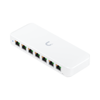 UniFi Switch Ultra Administrable 8 puertos GbE / (1) puerto POE++ IN y (7) puertos POE+/ Wattaje depende de fuente o POE IN, hasta 42W, No incluye fuente/inyector