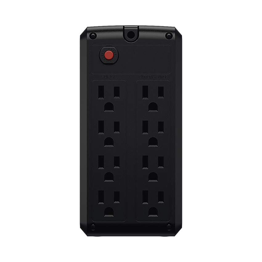 UPS de 750 VA/375 W, Topología Línea Interactiva, Entrada 120 Vca NEMA 5-15P, y 8 Salidas NEMA 5-15R, Puerto USB, Con Regulador de Voltaje (AVR)