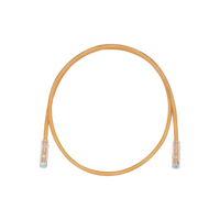 Cable de Parcheo, UTP Cat5e, Diámetro Reducido (28AWG), Color Naranja, 1 ft