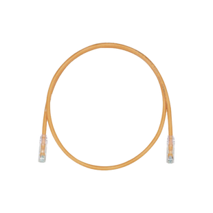 Cable de Parcheo, UTP Cat5e, Diámetro Reducido (28AWG), Color Naranja, 1 ft