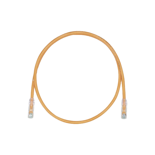 Cable de Parcheo, UTP Cat5e, Diámetro Reducido (28AWG), Color Naranja, 1 ft