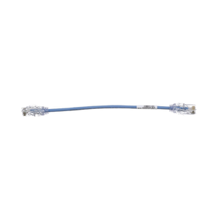 Cable de Parcheo TX6, UTP Cat6, Diámetro Reducido (28AWG), Color Azul, 20 cm (7.87 pulgadas)