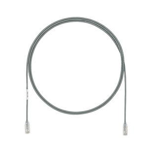 Cable de Parcheo TX6, UTP Cat6, Diámetro Reducido (28AWG), Color Gris, 1.5 m