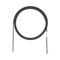 Cable de Parcheo TX6, UTP Cat6, Diámetro Reducido (28AWG), Color Negro, 10ft