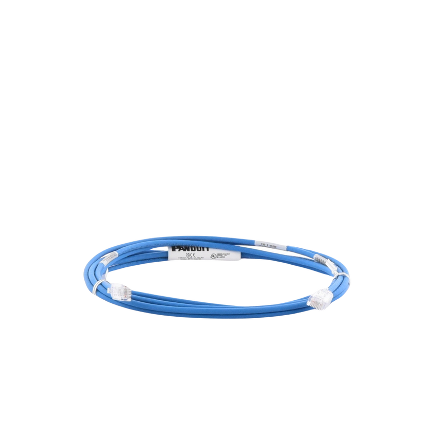Cable de Parcheo TX6, UTP Cat6, Diámetro Reducido (28AWG), Color Azul, 3.05 Metros (10 Pies)