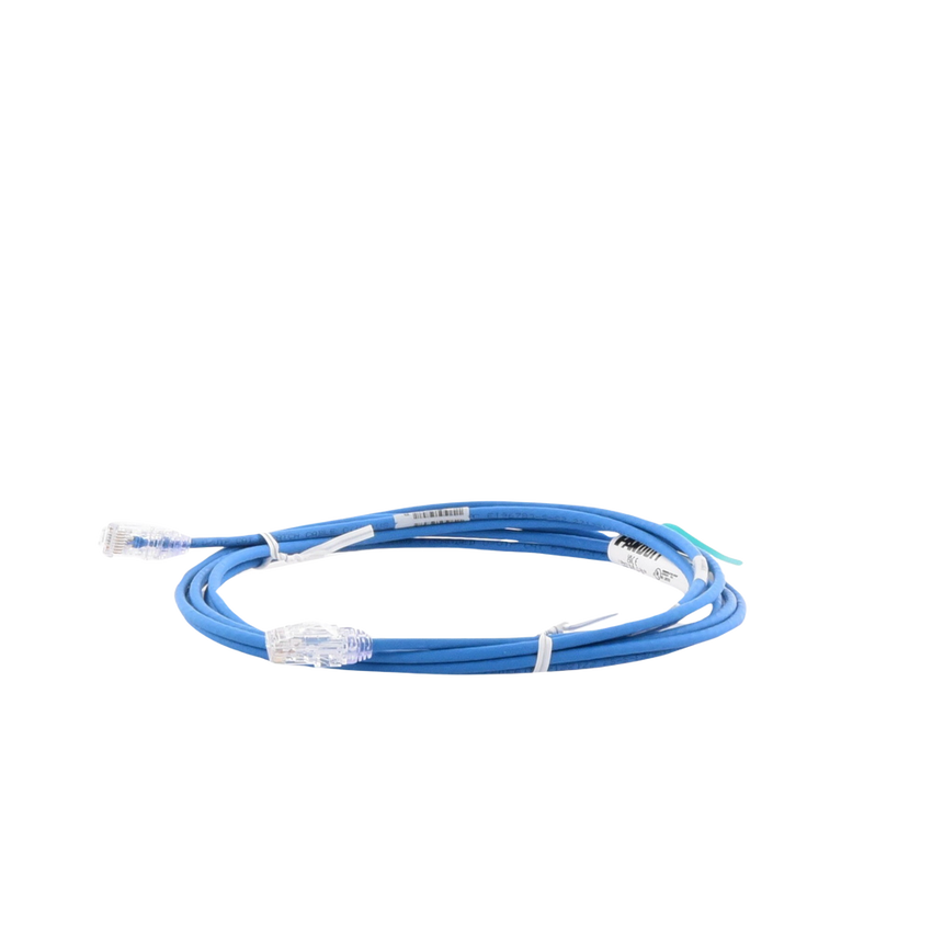 Cable de Parcheo TX6, UTP Cat6, Diámetro Reducido (28AWG), Color Azul, 3.05 Metros (10 Pies)