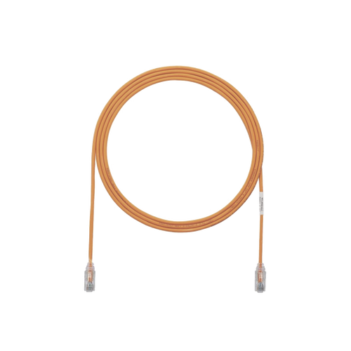 Cable de Parcheo TX6, UTP Cat6, Diámetro Reducido (28AWG), Color Naranja, 10ft