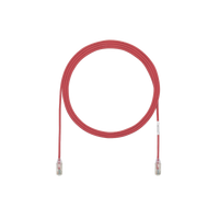 Cable de Parcheo TX6, UTP Cat6, Diámetro Reducido (28AWG), Color Rojo, 10ft