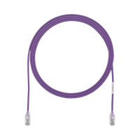 Cable de Parcheo TX6, UTP Cat6, Diámetro Reducido (28AWG), Color Violeta, 10ft