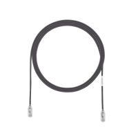 Cable de Parcheo TX6, UTP Cat6, Diámetro Reducido (28AWG), Color Negro, 15 ft
