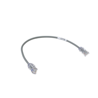 Cable de Parcheo TX6, UTP Cat6, Diámetro Reducido (28AWG), Color Gris, 0.30 Metros (1 Pie)